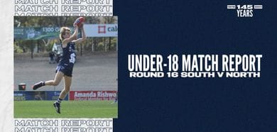 Under-18 Match Report: Round 16 vs North Adelaide